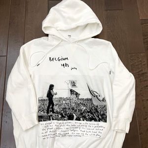 R13 White Anton Corbijn Edition U2 Belgium Cape Hoodie. Brand new without tag!